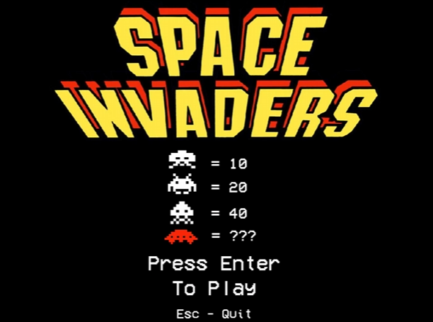Game capture of the game menu